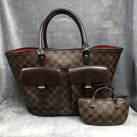 Louis Vuitton | Bags | Louis Vuitton Manosque Gm Ebene With Pouch Vgc |  Poshmark
